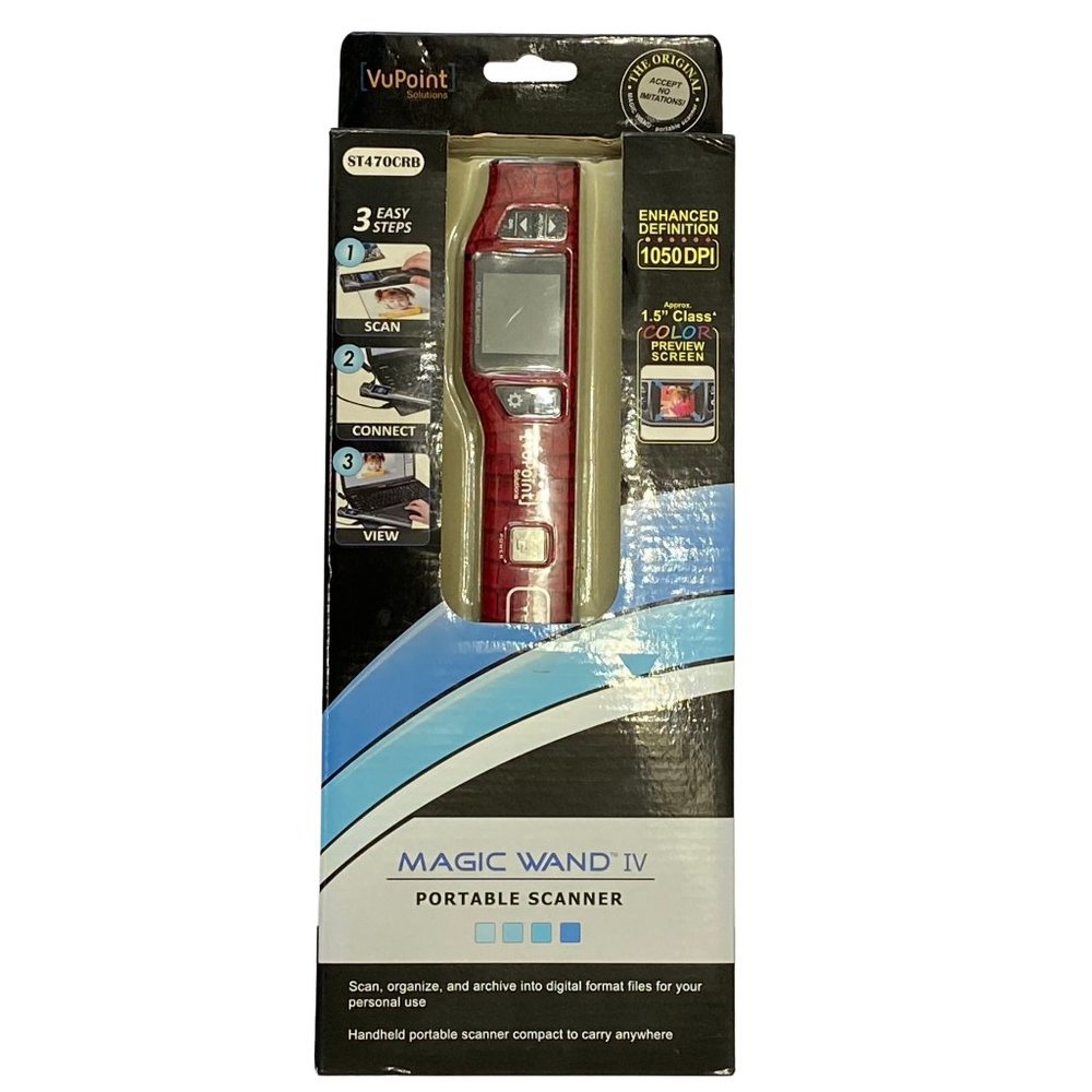 Portable Document Scanner for Laptops - Wand Style Mobile Scanner for Old Photos